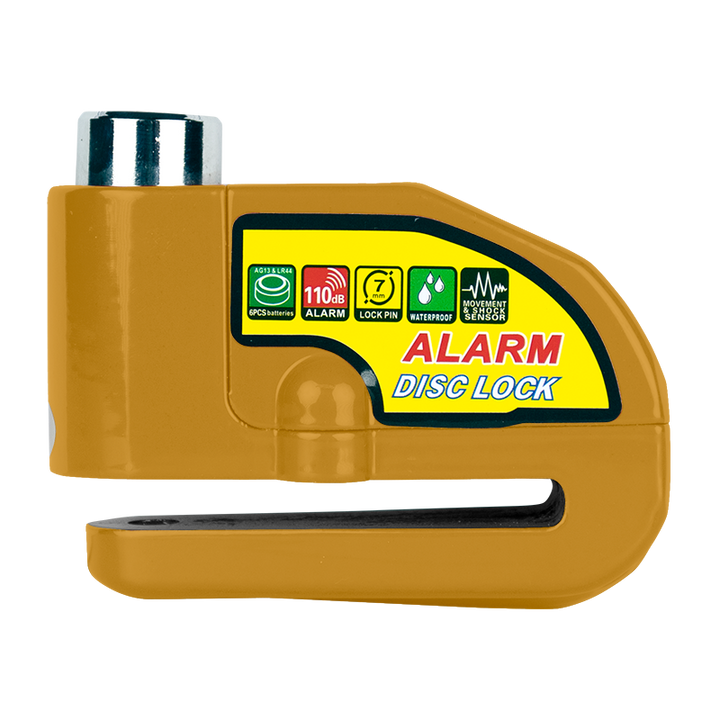 110dB alarm Disc lock Yellow