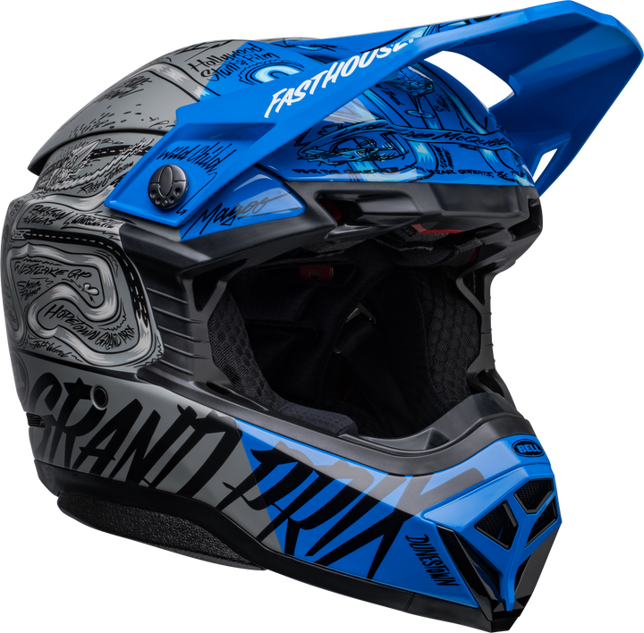 BELL MOTO-10 SPHR FASTHOUSE DITD 23 LE M/G BLU/GRY