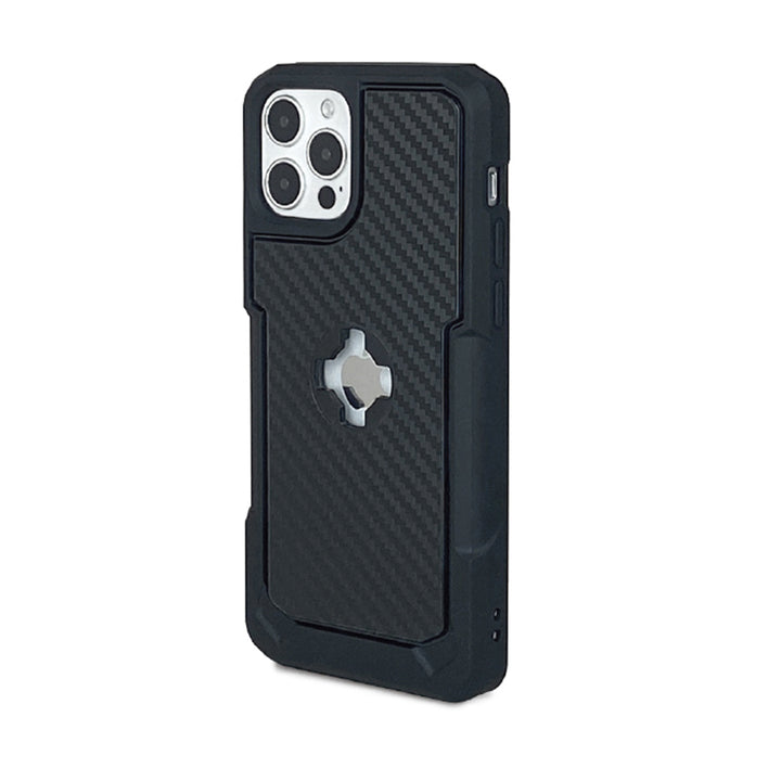iPhone 12 Pro Max X-Guard Case Carbon Fibre + Infinity Mount