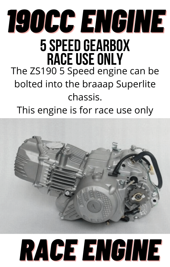 190cc 5 Speed Engine - ZS190