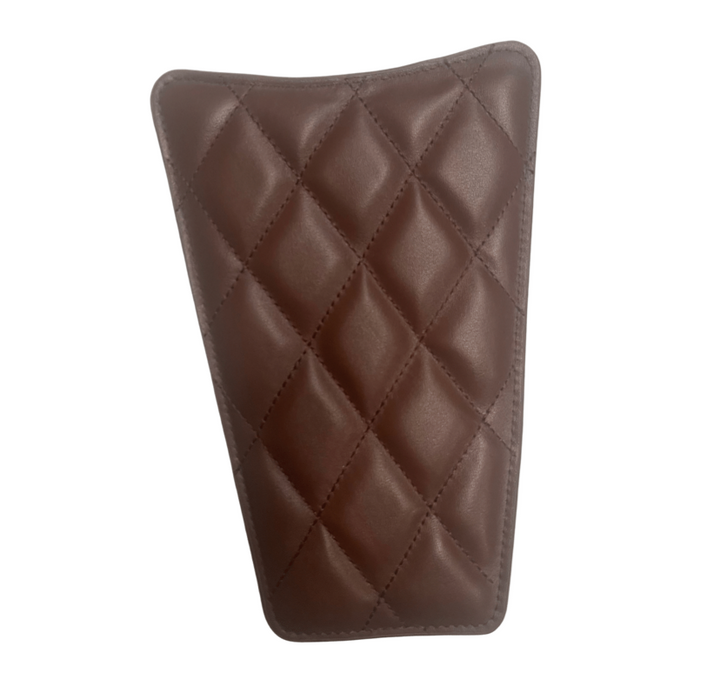 Leather Fuel Tank Pad - Brown